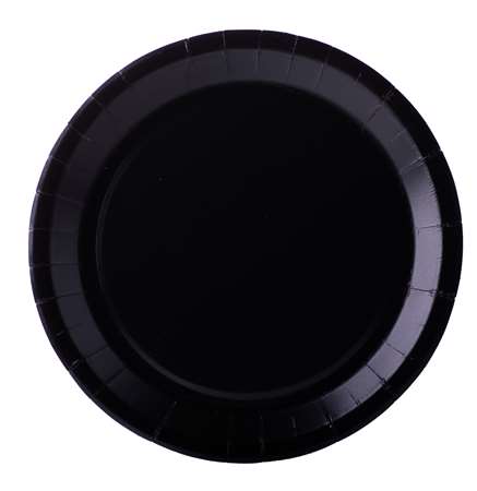 ASSIETTE CARTON PLATE NOIR D.220mm 'FIESTA' x 400 (40x10)