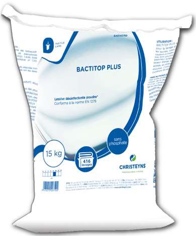 BACTITOP PLUS LESSIVE LINGE DESINFECTANTE 15kg