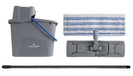 KIT EASY WASH (seau 14L + support 35cm + frange) AVEC MANCHE