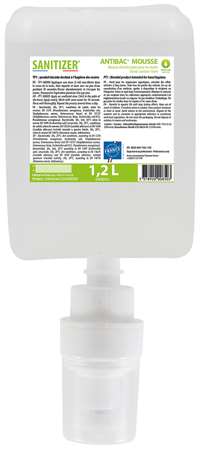 SANITIZER SAVON MOUSSE DESINFECTANT ANTIBAC CARTOUCH 1.2L x6