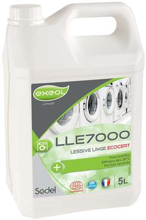 LLE7000 LESSIVE LINGE TOUS TEXTILES ECOCERT 5L