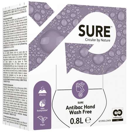 SURE ANTIBAC HAND WASH FREE SAVON DESINFECTANT 800ml x 6