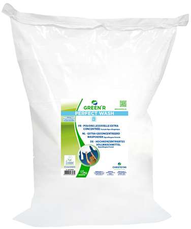 GREEN'R PERFECT WASH POUDRE LINGE ECOLABEL 15kg