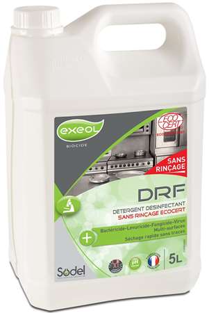 DRF DETERGENT DESINFECTANT SANS RINCAGE ECOCERT 5L