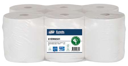 EMR PURE OUATE EVADIS 2F L19.4cm BLANC ECO EU 305m x 6rlx