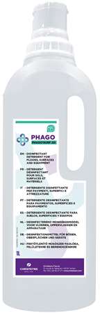 PHAGO'SURF 2D DETERGENT DESINF NEUTRE PARFUME One2Dose 1L x4