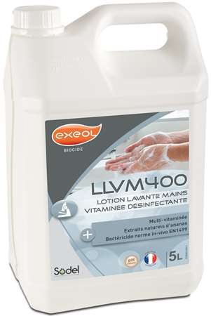 LLVM400 LOTION MAINS VITAMINEE DESINFECTANTE 5L