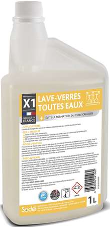 X1 LAVE-VERRES TOUTES EAUX 1L x 6