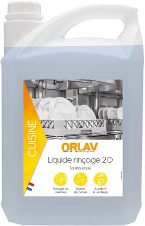 ORLAV LIQUIDE RINCAGE 20 TOUTES EAUX 5L