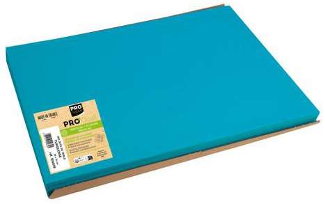 SET DE TABLE PAPIER GAUFRE 30x40cm VIF BLEU TURQUO PEFC x500