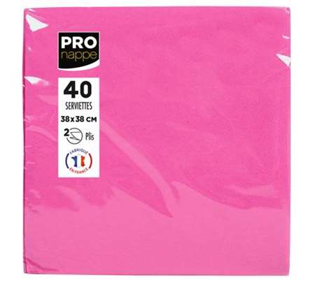 SERVIETTE 38x38 OUATE MICRO-GAUFREE 2F HORTENSIA FSC x 1200