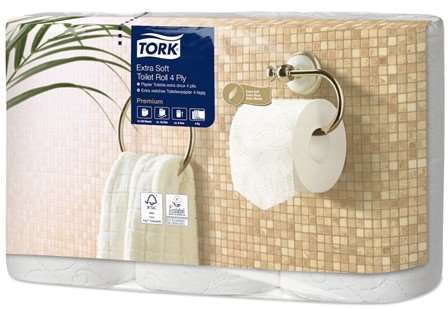 TORK PAPIER TOILETTE 'T4' PREMIUM 4F ECO EU 150cp x 42rlx