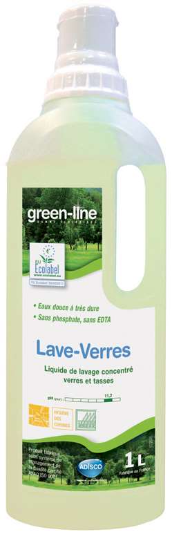 GREEN-LINE LAVE-VERRES O2D (x'food 805) 1L x 6