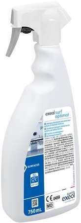 EXEOL SURF OPTIMAL DETERGENT DESINFECTANT SURFACES 750ml x12