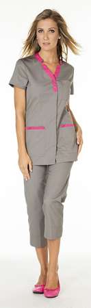 TUNIQUE FEMME MC LOUNA TAUPE/FRAMBOISE P/C T1 (38/40)