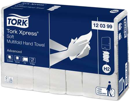 TORK EMP en M 'H2' ADVANCED Xpress DOUX 2F ECO EU 136cp x 21