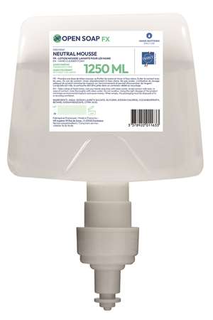 OPEN SOAP NEUTRAL MOUSSE MAINS SANS PARFUMS 1250ml x 6