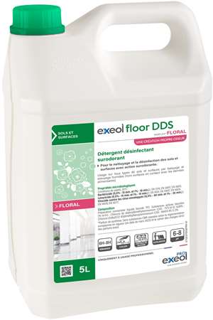 EXEOL FLOOR DDS DETERGENT DESINFECTANT FLORAL 5L