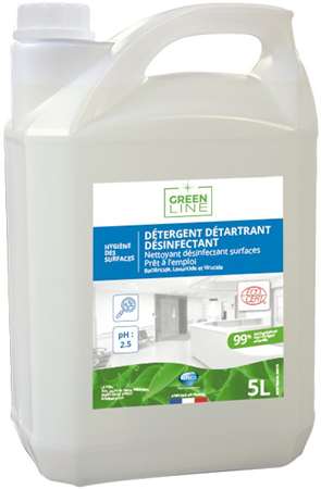 GREEN-LINE DETERGENT DETARTRANT DESINFECTANT ECOCERT 5L