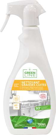 GREEN-LINE NETTOYANT GRAISSES CUITES ECOCERT 750ml