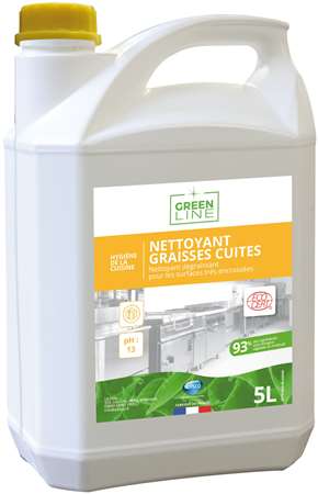 GREEN-LINE NETTOYANT GRAISSES CUITES ECOCERT 5L