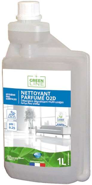 GREEN-LINE NETTOYANT PARFUME O2D FLACON DOSEUR 1L x 6