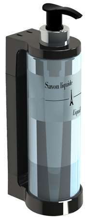 DISTRIBUTEUR SAVON-GEL 'ISISS' NOIR 300ml