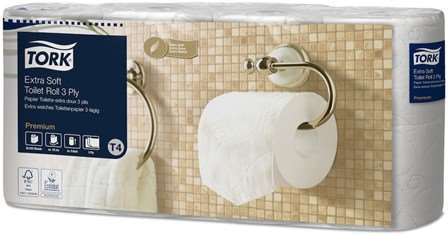 TORK PAPIER TOILETTE 'T4' PREMIUM 3F ECO EU 155cp x 56rlx