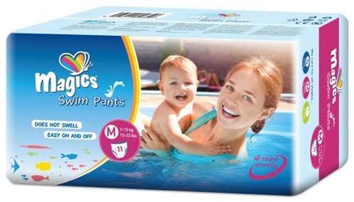 COUCHE MAGICS SWIM PANTS MEDIUM (Taille M) 8 paquets de 11