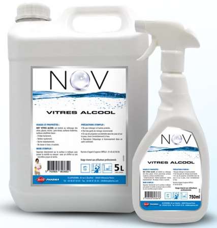 NOV VITRES ALCOOL NETTOYANT VITRES & SURFACES 750ml x 6
