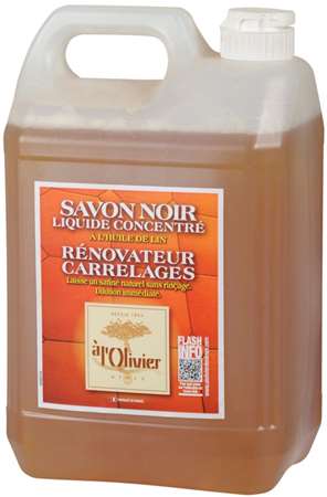 SAVON NOIR LIQUIDE A L'HUILE DE LIN L'OLIVIER 5L
