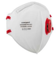 DEMI-MASQUE FILTRANT PLIABLE AVEC VALVE FFP3 NR D BLANC x 10