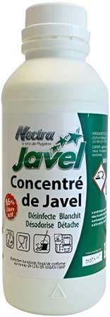 JAVEL Concentré (9.6% Chlore Actif) CRUCHONS A VIS 250ml x30