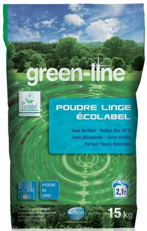 GREEN-LINE POUDRE LINGE ECOLABEL 15kg