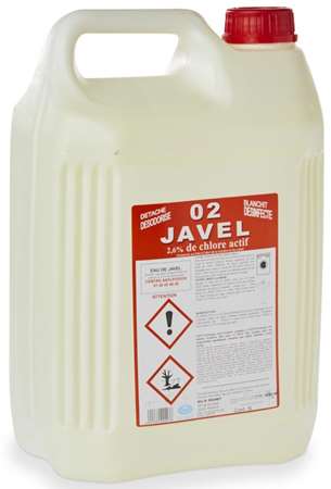 JAVEL Dilué (2.6% Chlore Actif) 5L