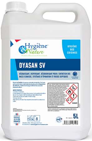 DYASAN SV DEGRAISSANT DISPERSANT DESODO CANALISATIONS 5L