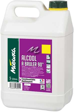 ALCOOL A BRULER 90° 5L