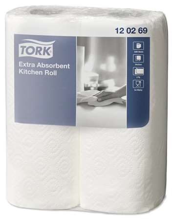 TORK ESSUIE-TOUT MENAGER BLANC PREMIUM 2F ECO EU 12 x 2rlx