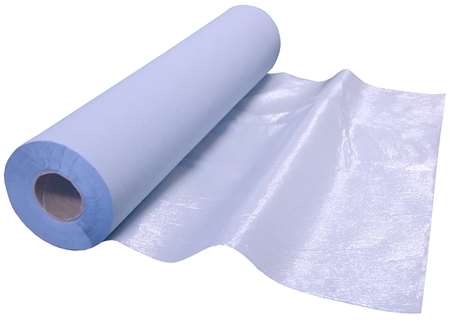 DRAP EXAMEN PLASTIFIE 50x38cm BLEU 150cp x 6rlx