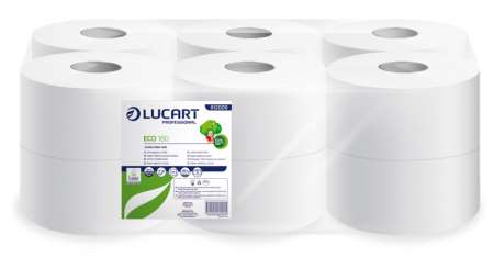 PAPIER TOILETTE MINI JUMBO OUATE 2F ECO EU 180m x 12rlx