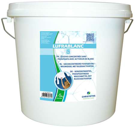 LUFRABLANC POUDRE LAVAGE TOUS TEXTILES ACTIVATEUR BLANC 5kg