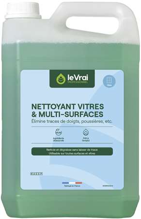 VRAI NETTOYANT VITRES & MULTI-SURFACES PAE 5L