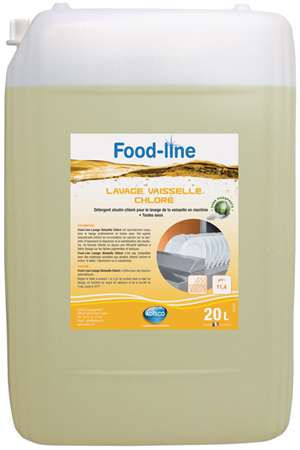 FOOD-LINE LIQUID VAISSELLE CHLORE TOUTES EAUX 20L