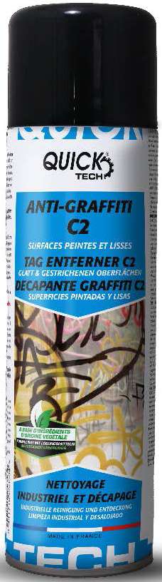 ANTI GRAFFITI 'C2' U2 QUICK aérosol 650cc (500ml)