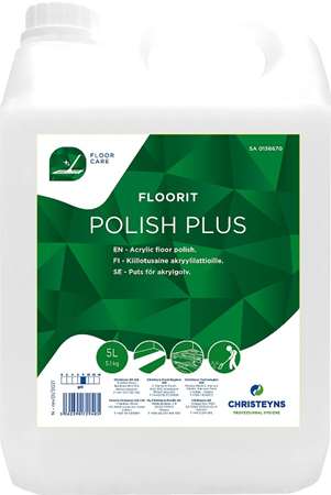 FLOORIT POLISH PLUS CIRAGE ACRYLIQUE POUR SOLS 5L