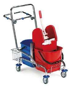 CHARIOT JACK 2x15L CHROME + presse mâchoires