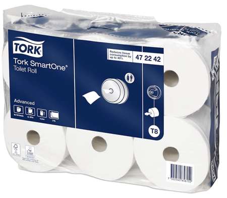 TORK PAPIER TOILETTE 'T8' ADVANCED 2F ECO EU 1150cp x 6rlx