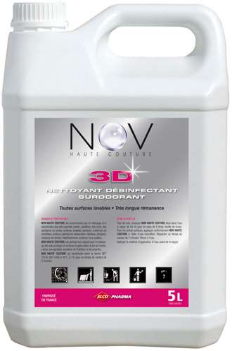 NOV HAUTE COUTURE 3D CITRON VERT DETERGENT DESINFECTANT 5L