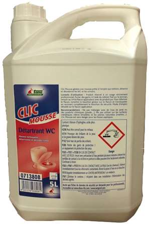 CLIC MOUSSE NETTOYANT DETARTRANT DESODORISANT 5L