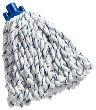 FRANGE SUPPORT INTEGRE A VIS MICROFIBRE BLANC-BLEU Dream Mop